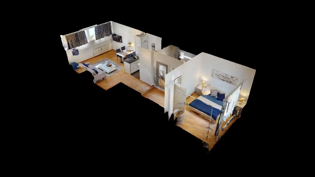 Daire Unique Serviced Living @ Airport Line Colmarer Basel